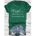 Short sleeved faith is a letter