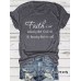 Short sleeved faith is a letter