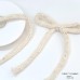 Christmas 6mm Mixed Yarn Round Rope Knitted Bow for Tree, Gift Box Decoration Ties