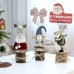 Christmas Reindeer Santa Card Holder Creative Forest Wooden Notepad Clip Photo Holder Decoration Ornament