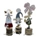 Christmas Reindeer Santa Card Holder Creative Forest Wooden Notepad Clip Photo Holder Decoration Ornament