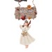 Christmas American Retro Welcome Angel Resin Hanging Ornament for Store Window Door Decoration