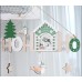 Christmas INS Colorful Wooden Hanging Sign Store Window Large English Letters Welcome Door Plaque Decoration