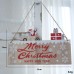 Christmas INS Colorful Wooden Hanging Sign Store Window Large English Letters Welcome Door Plaque Decoration