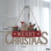 Christmas INS Colorful Wooden Hanging Sign Store Window Large English Letters Welcome Door Plaque Decoration
