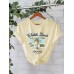 Hawaii surfing loose short sleeved round neck