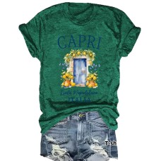 CAPRI ITALIA Pattern New Short Sleeves