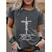 CHRISTMAS Pattern New Round Neck Loose Short Sleeve
