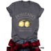 CAPRI Lemon Printed New Round Neck Loose Short Sleeve CAPRI Lemon Printed New Round Neck Loose Short Sleeve