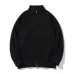 Solid Color Semi-High Neck  Open Front Clean Fit  Cardigan Sweater 