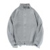 Solid Color Semi-High Neck  Open Front Clean Fit  Cardigan Sweater 