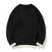 Button Henley Mock Two-Piece Round Neck Loose Pullover Sweater