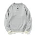 Button Henley Mock Two-Piece Round Neck Loose Pullover Sweater