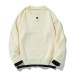 Button Henley Mock Two-Piece Round Neck Loose Pullover Sweater