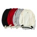 Button Henley Mock Two-Piece Round Neck Loose Pullover Sweater
