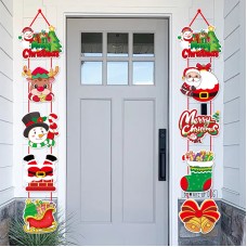 Christmas Party Door Hanging Decoration, Merry Christmas Atmosphere Decoration, Party Supplies