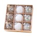 New Christmas Ball 8CM Painted Ball Christmas Tree Decoration Hanging Ornament Scene Decoration Christmas Decorative Small Hanging