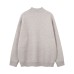 Original High Street Streetwear Cool Dual-Zipper Decorative Design Stand Collar  Lazy Style Sweater