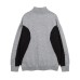 Vintage Color-block Zip-up High-neck Sweater for Men and Women, National Trendy Unique Stylish Couple Knitwear Coat