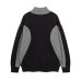 Vintage Color-block Zip-up High-neck Sweater for Men and Women, National Trendy Unique Stylish Couple Knitwear Coat