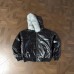 Street Retro Detachable Fur Collar Hooded PU Leather Parka Coat for Men and Women, Loose Oversized Design, Unique Style Winter Jacket