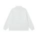 Vintage Letter Print Polo Neck Long Sleeve T-Shirt Men's Casual Couple Loose Versatile Top