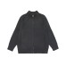 Lazy Style Simple Versatile Solid Color Zipper Loose Knit Jacket