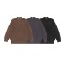 Solid Color Half-Zip Knit Sweater Men's Loose Fit  Sweater