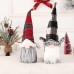 New Christmas Decoration Creative Black and White Checkered Beard Faceless Doll Ornament Faceless Old Man Doll