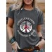 EVWRY Colorful Tree Printed Short Sleeve