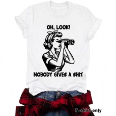 NOBODY GIVES A SHIT Short Sleeves NOBODY GIVES A SHIT Short Sleeves