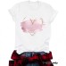 Pink heart-shaped printed top