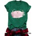 Pink heart-shaped printed top