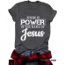 THE IS POWER Letter Short Sleeve