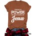 THE IS POWER Letter Short Sleeve