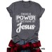THE IS POWER Letter Short Sleeve
