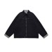 Loose Casual Patchwork Plaid Multi-pocket Unisex Long Sleeve Work Jacket