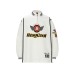 Street Retro Style Letter Embroidery Baseball Jacket Zipper Lapel Long Sleeve T-Shirt Unisex Polo Casual Top