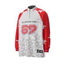 Vintage Polo Collar Half-Zip Long Sleeve T-Shirt Men Loose Casual Color-Blocked Embroidered Printed Streetwear Top Women