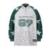 Vintage Polo Collar Half-Zip Long Sleeve T-Shirt Men Loose Casual Color-Blocked Embroidered Printed Streetwear Top Women