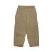 Distressed Pleated Loose Wide-Leg Workwear Trousers