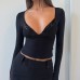 Sexy sequin patchwork lace top