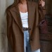 Luxury loose casual lazy style suit jacket for women
