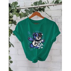 T-shirt with USD bear print