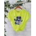 T-shirt with USD bear print