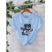 T-shirt with USD bear print
