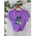 T-shirt with USD bear print