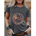 T-shirt BE Kind Pattern Printing