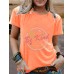 T-shirt BE Kind Pattern Printing