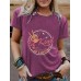 T-shirt BE Kind Pattern Printing